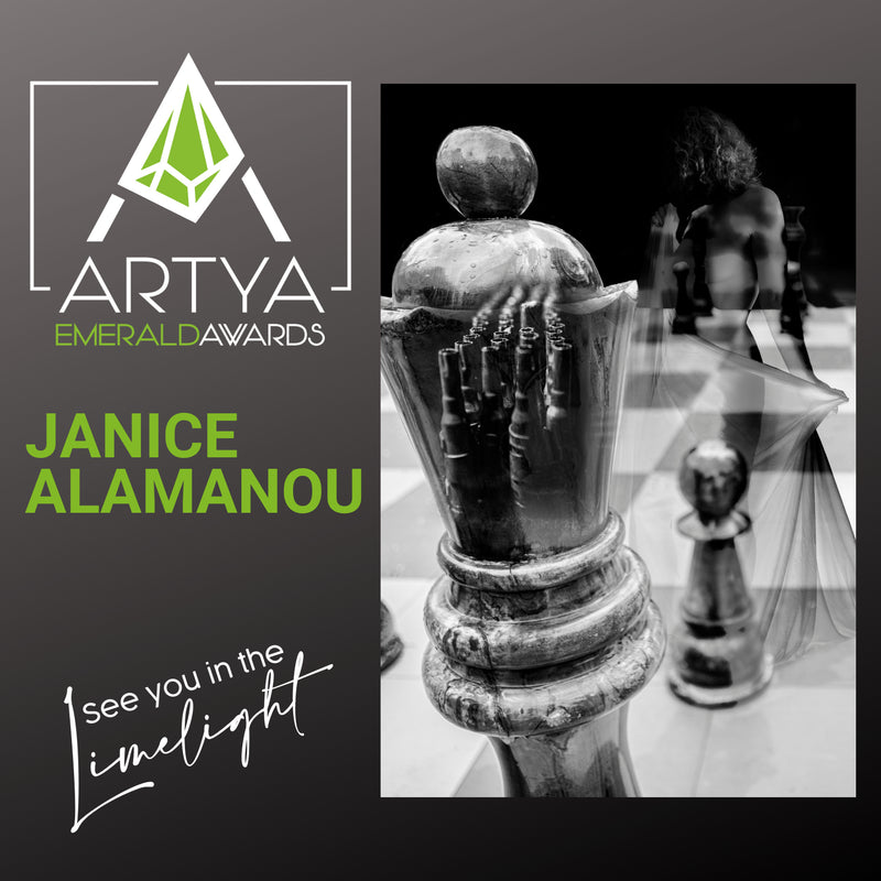 Janice Alamanou receiving the ARTYA Award 2021 - New York