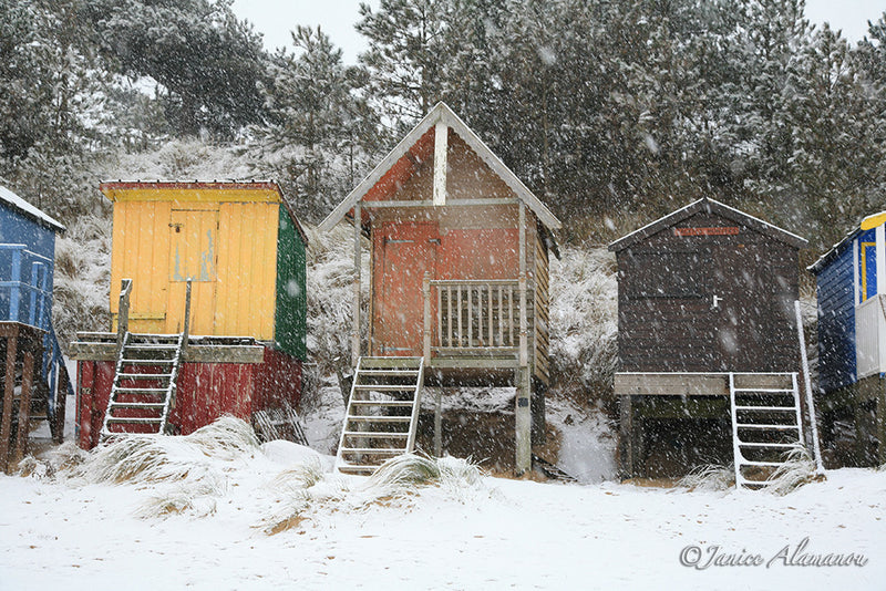 LSn82 Snowstorm over the Huts. Wells